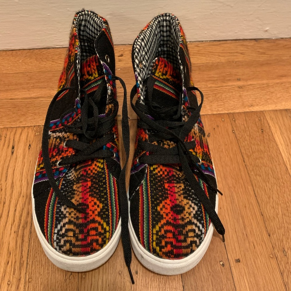 Colorful High-Top Sneakers
